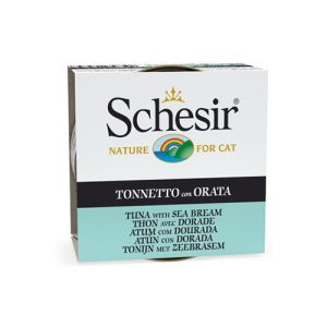 کنسرو گربه شسیر تهیه شده از ماهی تن با ماهی سرخ دریایی در عصاره