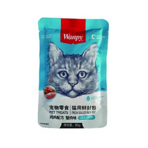 پوچ گربه ونپی تهیه شده از ماهی تن و ماهی طعمه