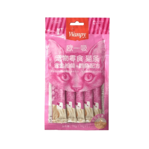 بستنی گربه ونپی با طعم ماهی تن و ماهی کاد بسته 5 عددی