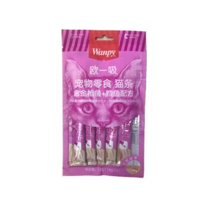 بستنی گربه ونپی با طعم ماهی تن و سالمون بسته 5 عددی