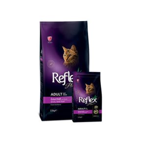 غذای خشک گربه رفلکس پلاس مدل گورمت Gourmet