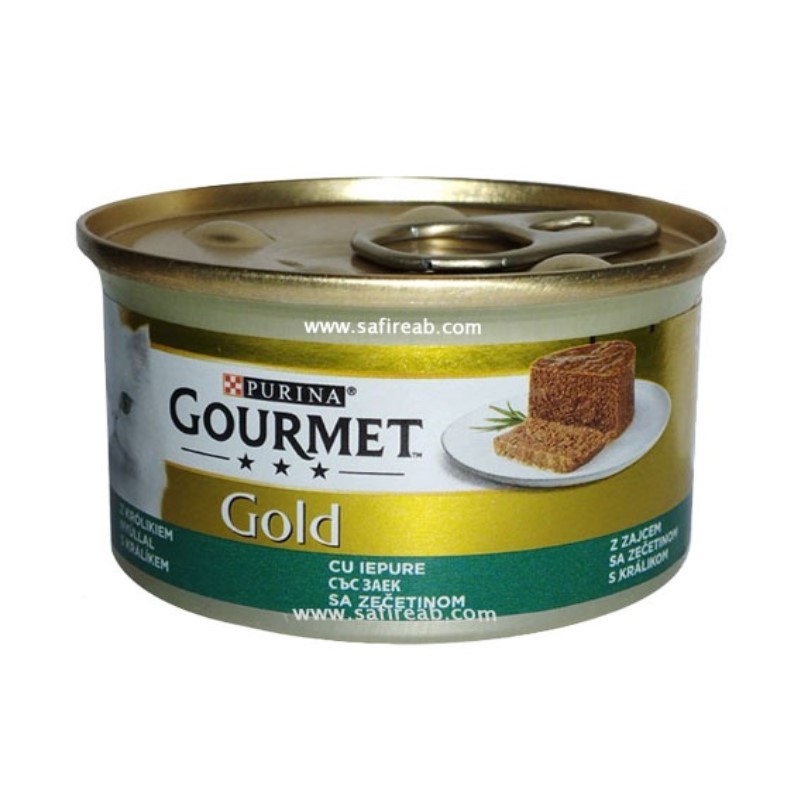 کنسرو گربه گورمت با طعم گوشت خرگوش وزن 85 گرم