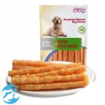 تشویقی سگ مرغ و سیب زمینی نواری اداگ 100گرم پت شاپ گاندو