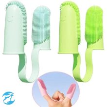 مسواک سیلیکونی دو انگشتی مناسب برای سگ و گربه