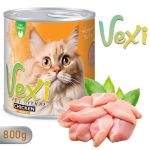 کنسرو گربه بالغ وکسی مرغ 800گرم پت شاپ گاندو