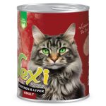 کنسرو گربه بالغ وکسی مرغ و جگر 800گرم پت شاپ گاندو