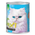 کنسرو گربه بالغ وکسی مرغ و ماهی 800گرم پت شاپ گاندو